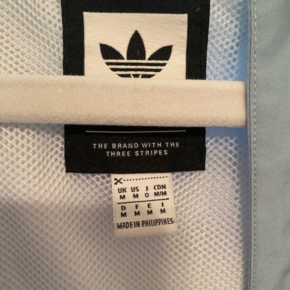 Unisex Adidas Skateboarding BB Packable Wind Jacket White/Teal/Navy - Picture 8 of 8